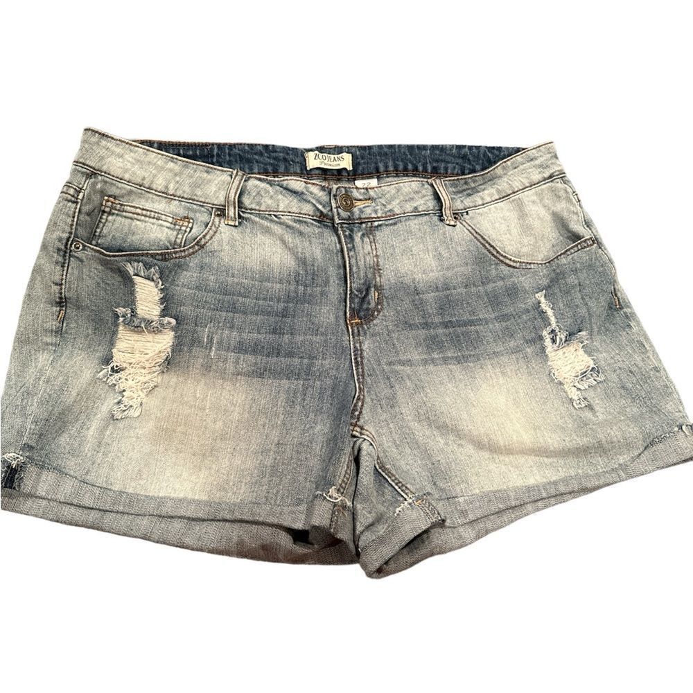 ZCO Jean Shorts Size 22 Plus Size Distressed